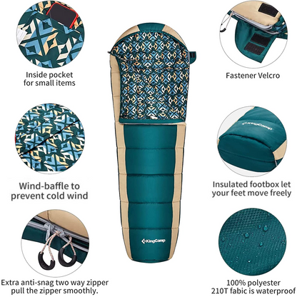 KingCamp Mummy 3 Seasons Sleeping Bags