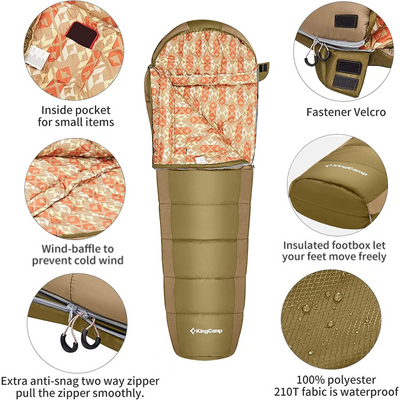 KingCamp Mummy 3 Seasons Sleeping Bags