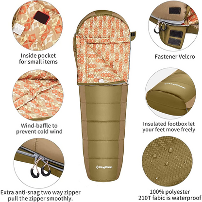 KingCamp Mummy 3 Seasons Sleeping Bags