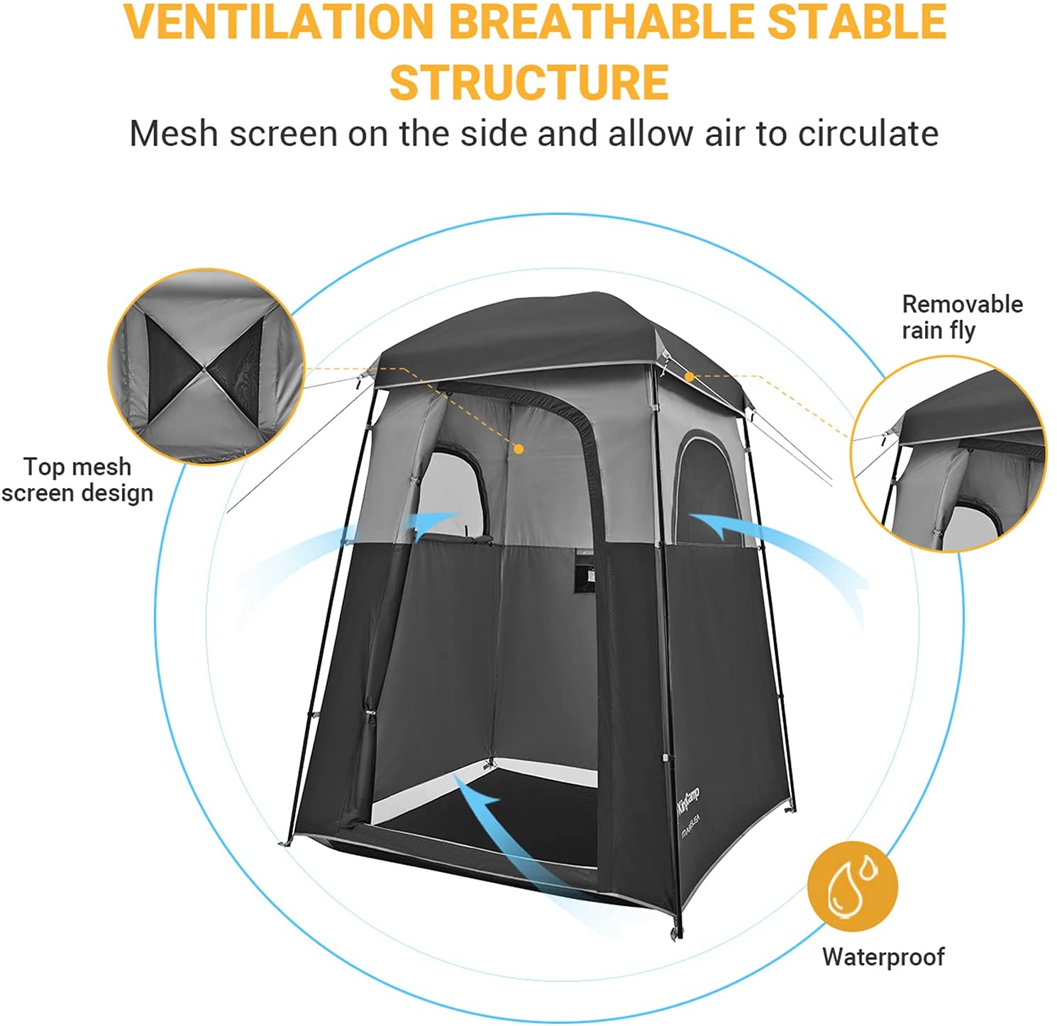 KingCamp Outdoor Privacy Shower Tent