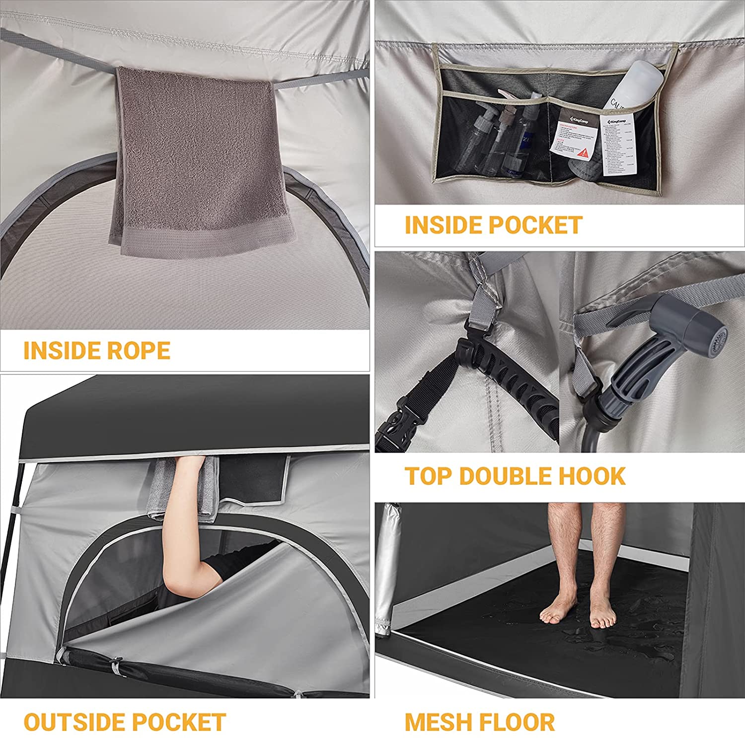 KingCamp Outdoor Privacy Shower Tent