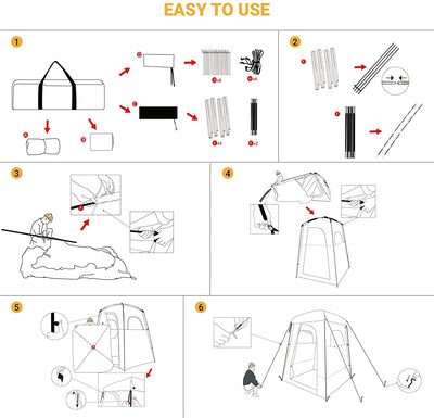 KingCamp Outdoor Privacy Shower Tent