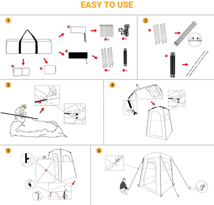KingCamp Outdoor Privacy Shower Tent