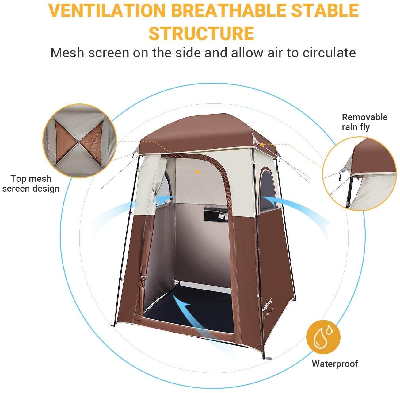 KingCamp Outdoor Privacy Shower Tent