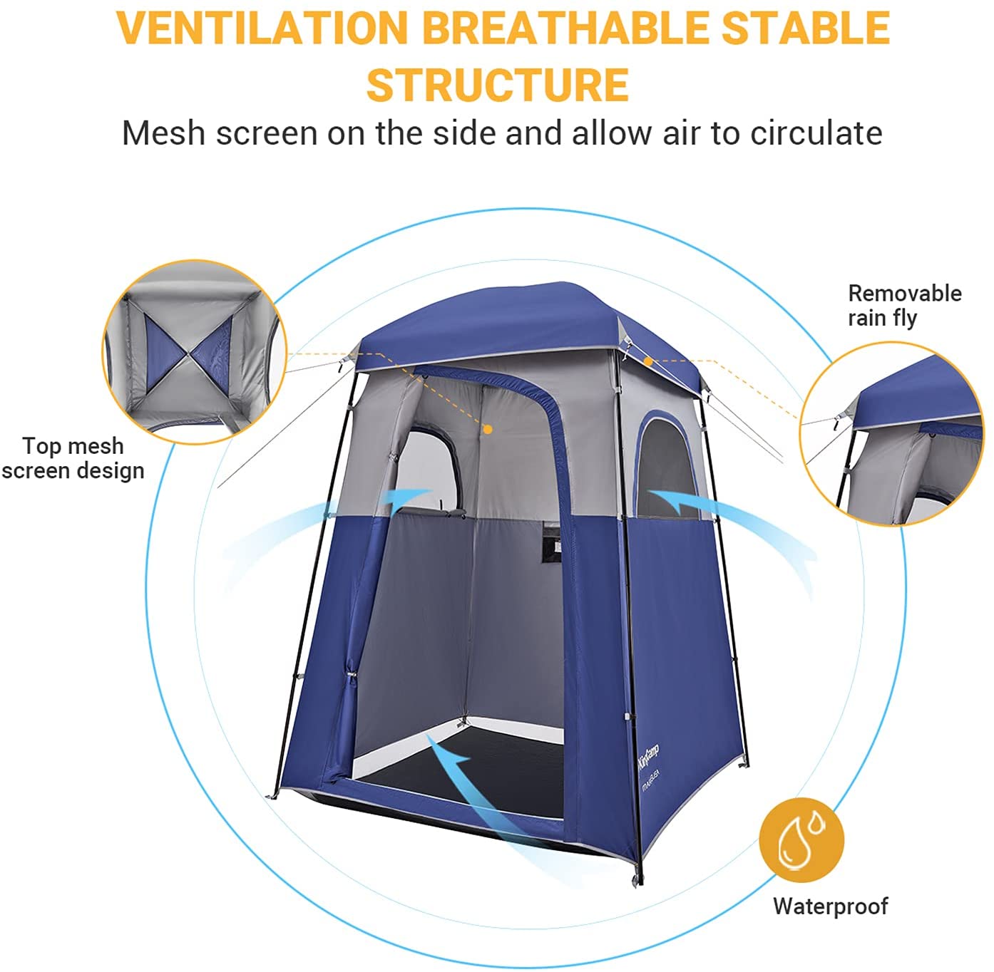 KingCamp Outdoor Privacy Shower Tent