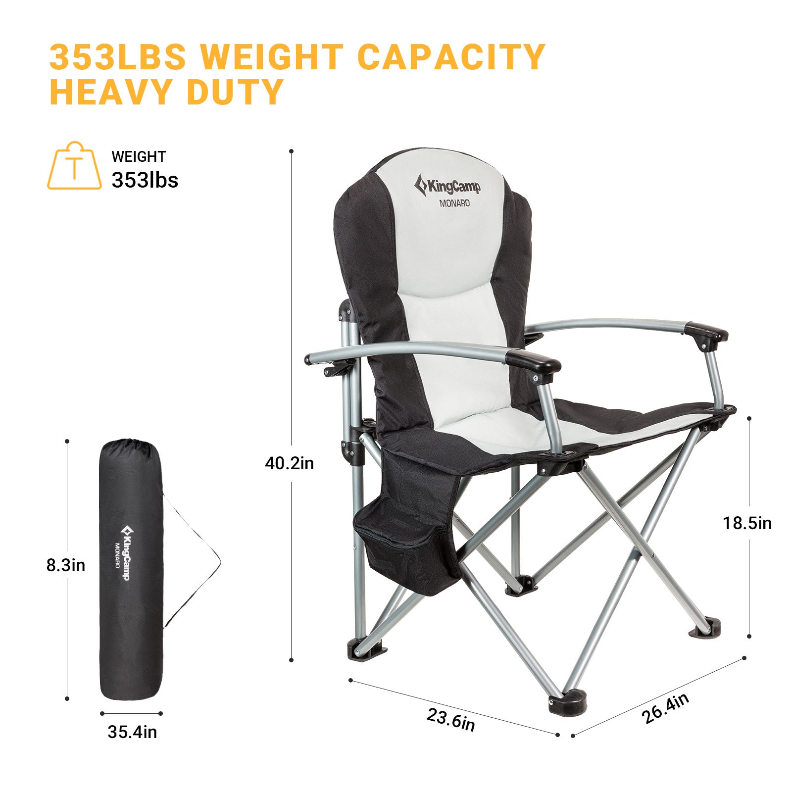 KingCamp Oversize Padded Camping Chair