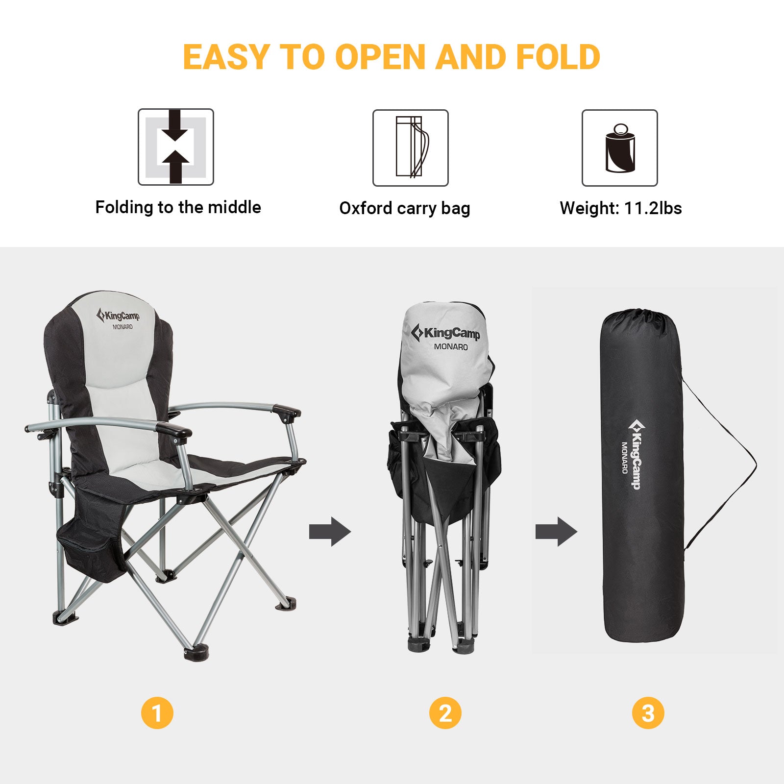 KingCamp Oversize Padded Camping Chair