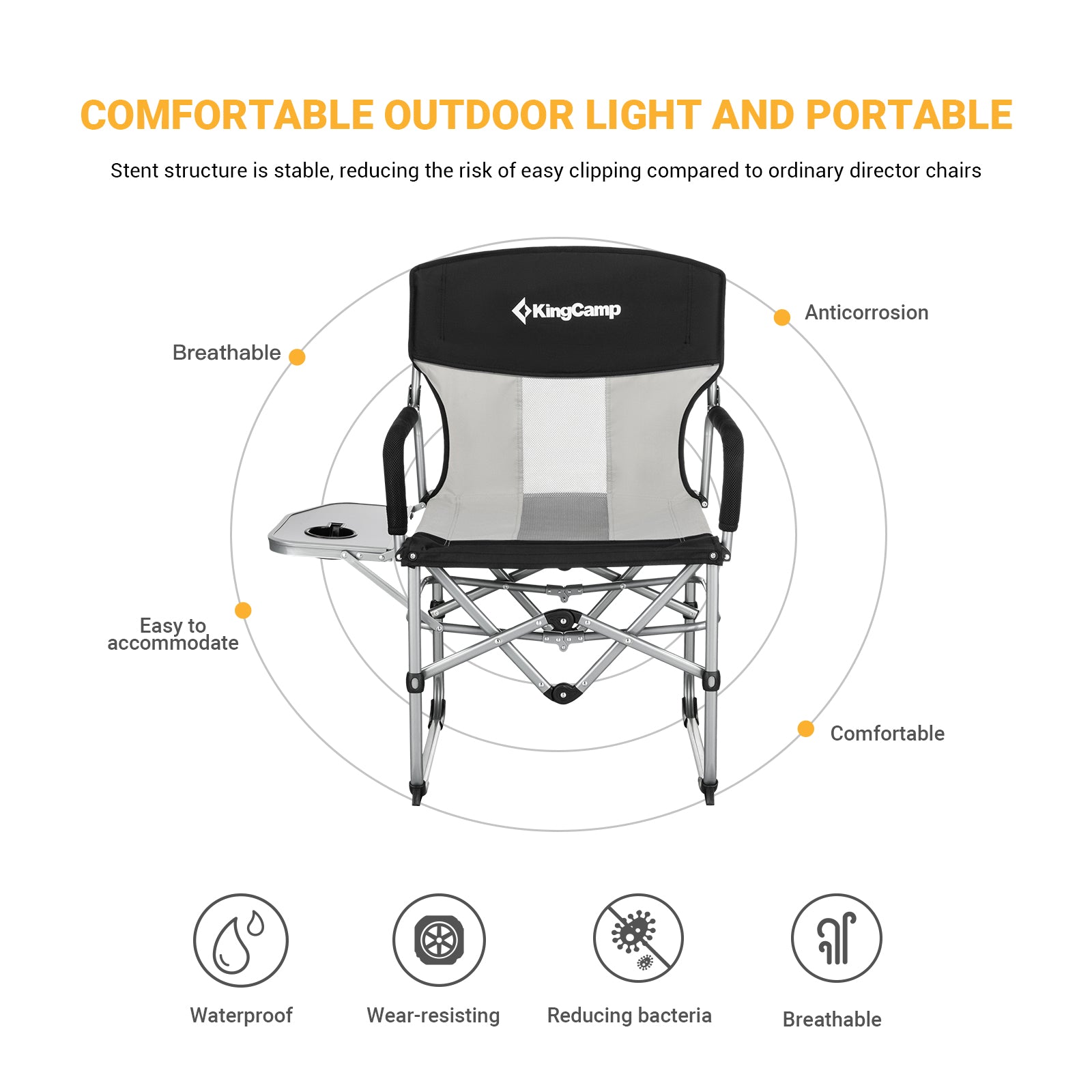 KingCamp Oversized Camping Directors Chair