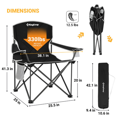 KingCamp Oversized Folding Camping Chairs