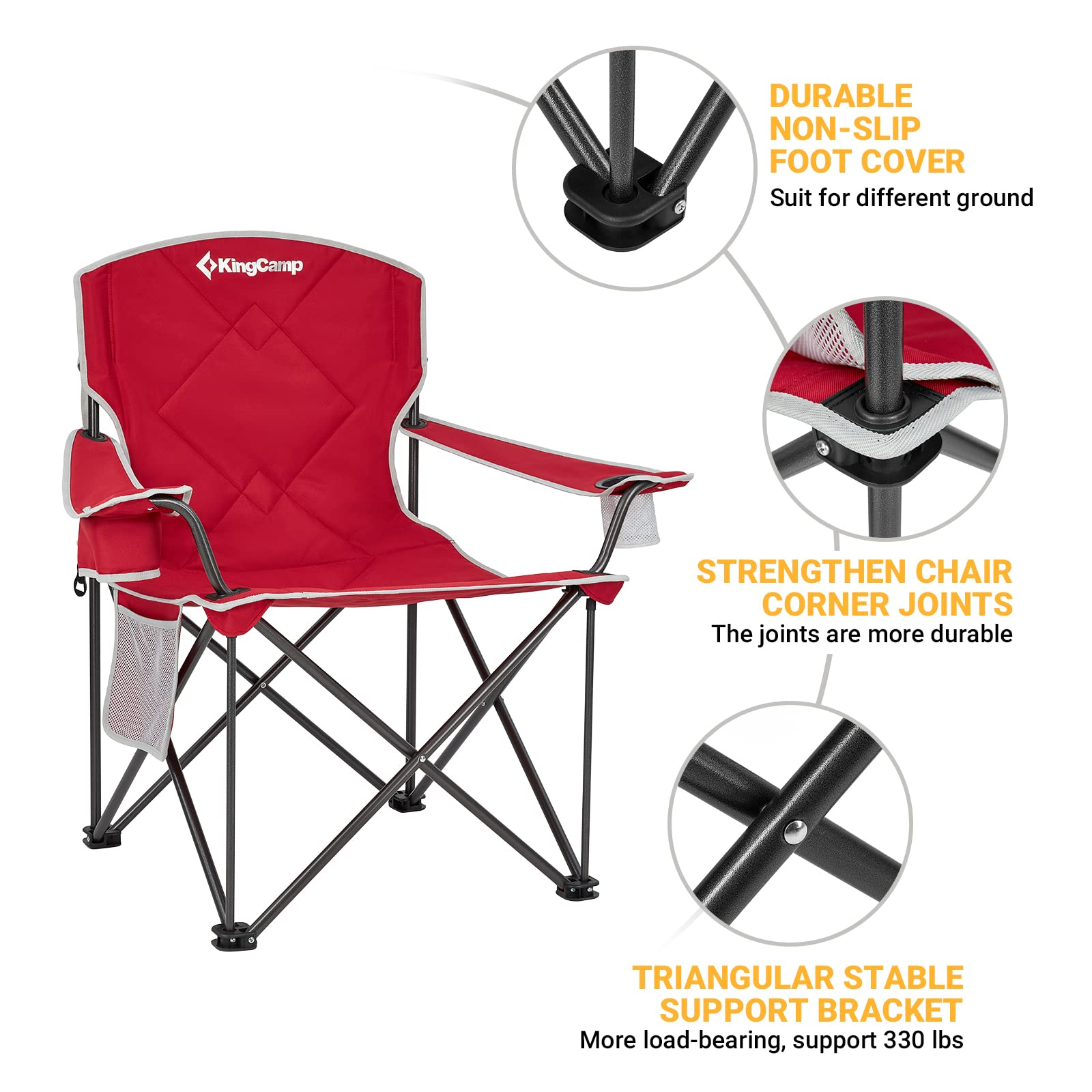KingCamp Oversized Folding Camping Chairs