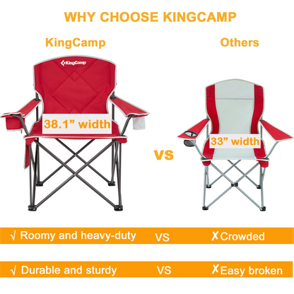 KingCamp Oversized Folding Camping Chairs