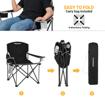 Large fold top up chair