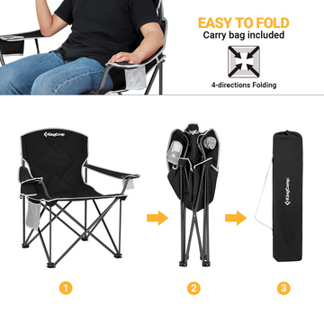 Folding Camping Chair Fishing Tackle Bag With Seat Heavy Duty