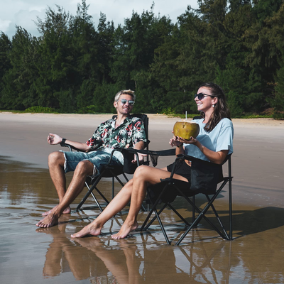 KingCamp Oversized Padded Arm Chair with Cooler