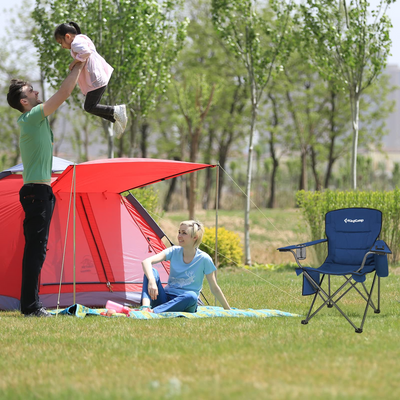 KingCamp Oversized Padded Arm Chair with Cooler