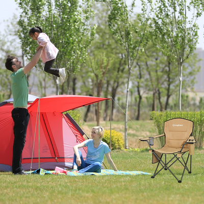 KingCamp Oversized Padded Arm Chair with Cooler