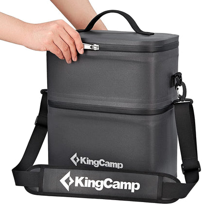 KingCamp Portable 16 Cans Double Layer Cooler Bag