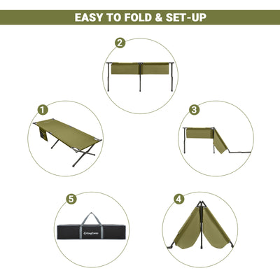 KingCamp Portable Camping Heavy Duty Cot