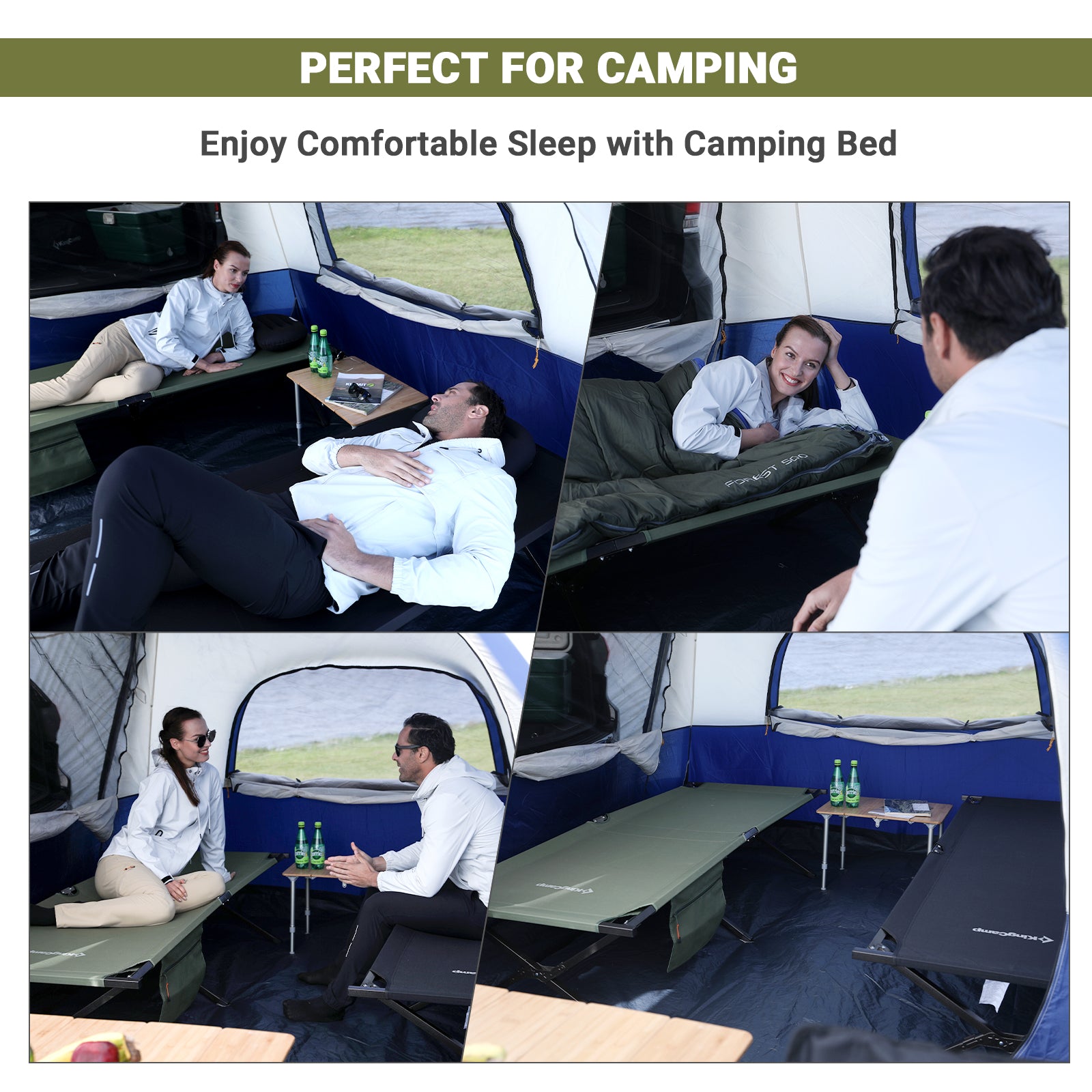 KingCamp Portable Camping Heavy Duty Cot