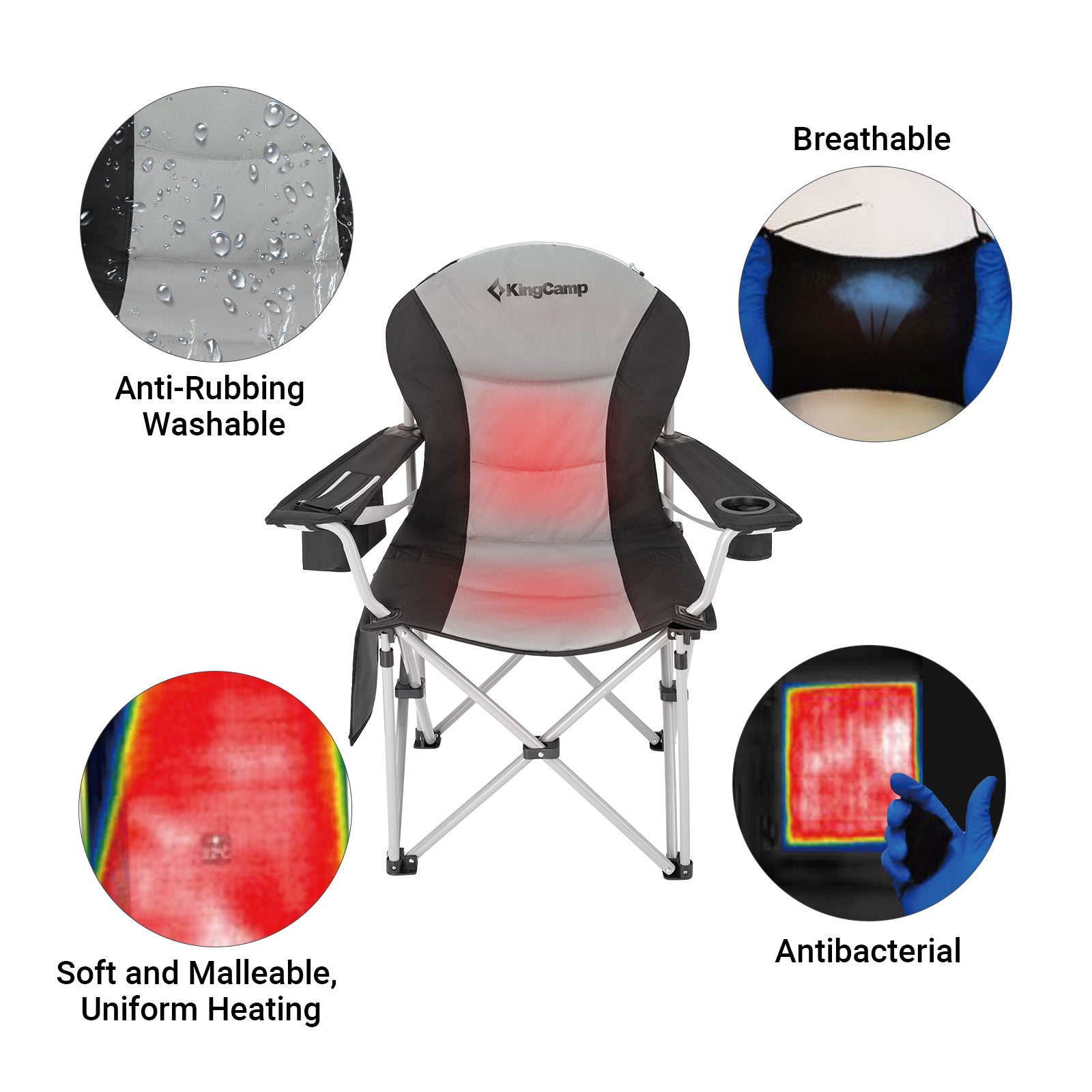 KingCamp Portable Heated Camping Chair
