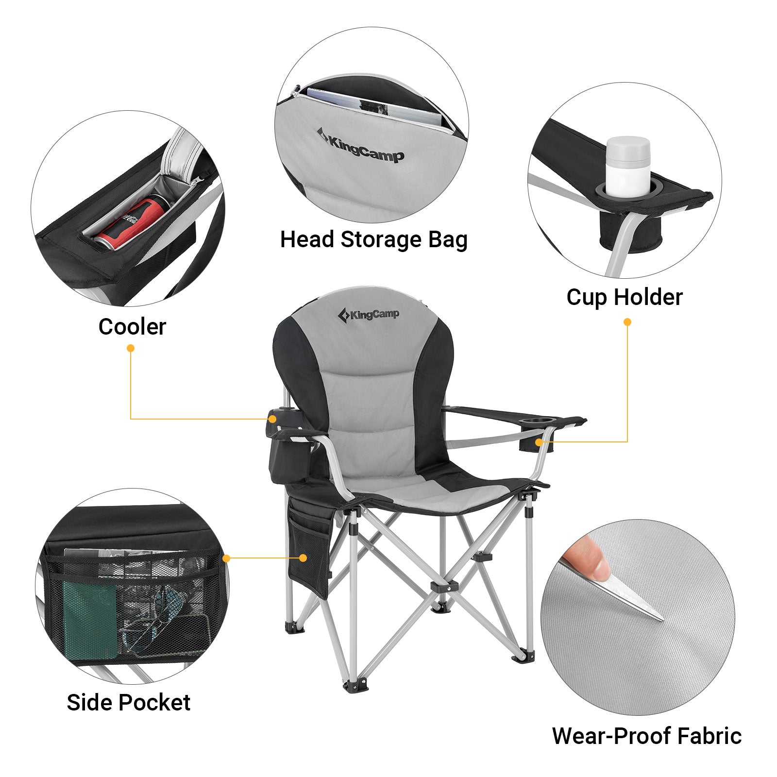 KingCamp Portable Heated Camping Chair