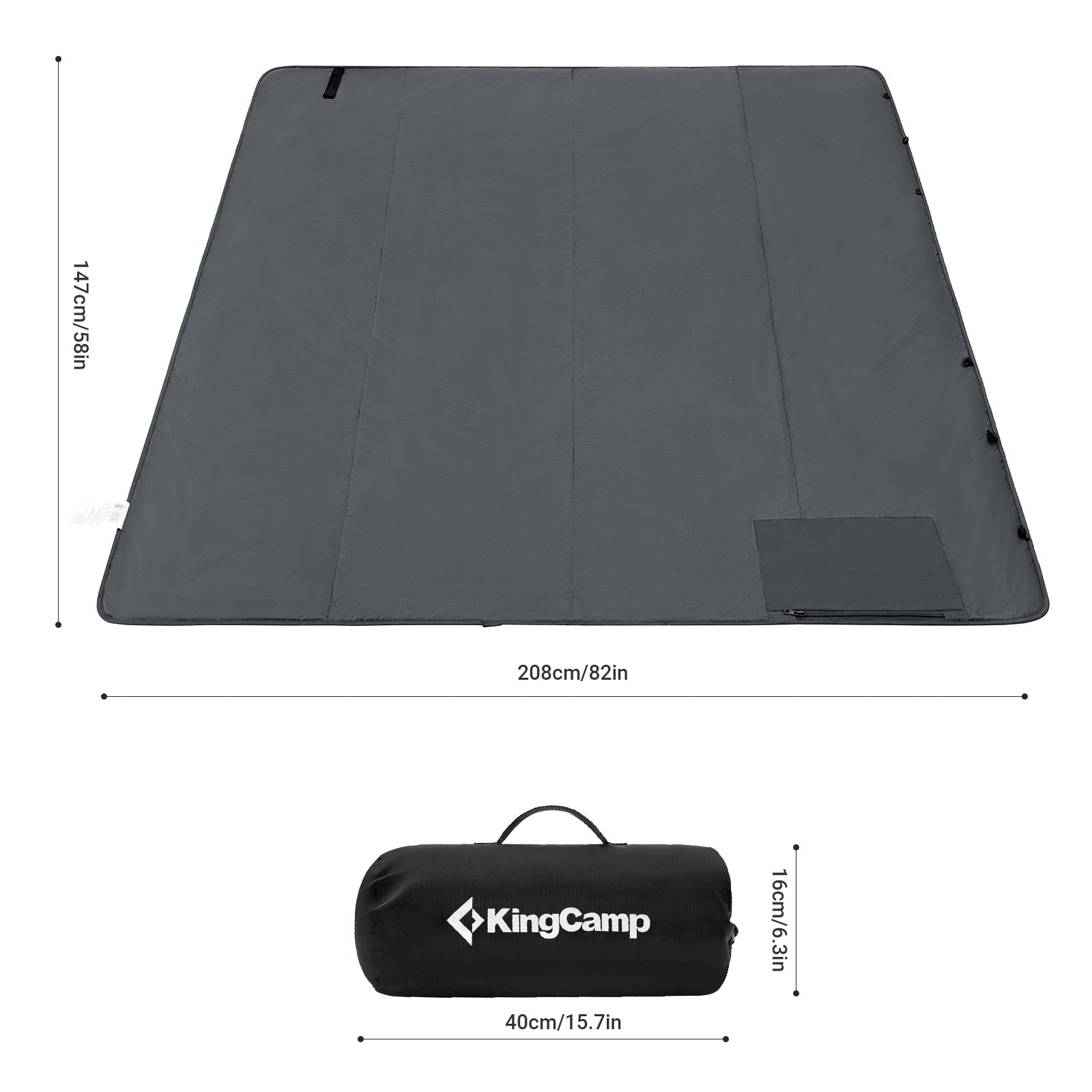 KingCamp Sandproof Waterproof  Picnic Blanket Beach Mat