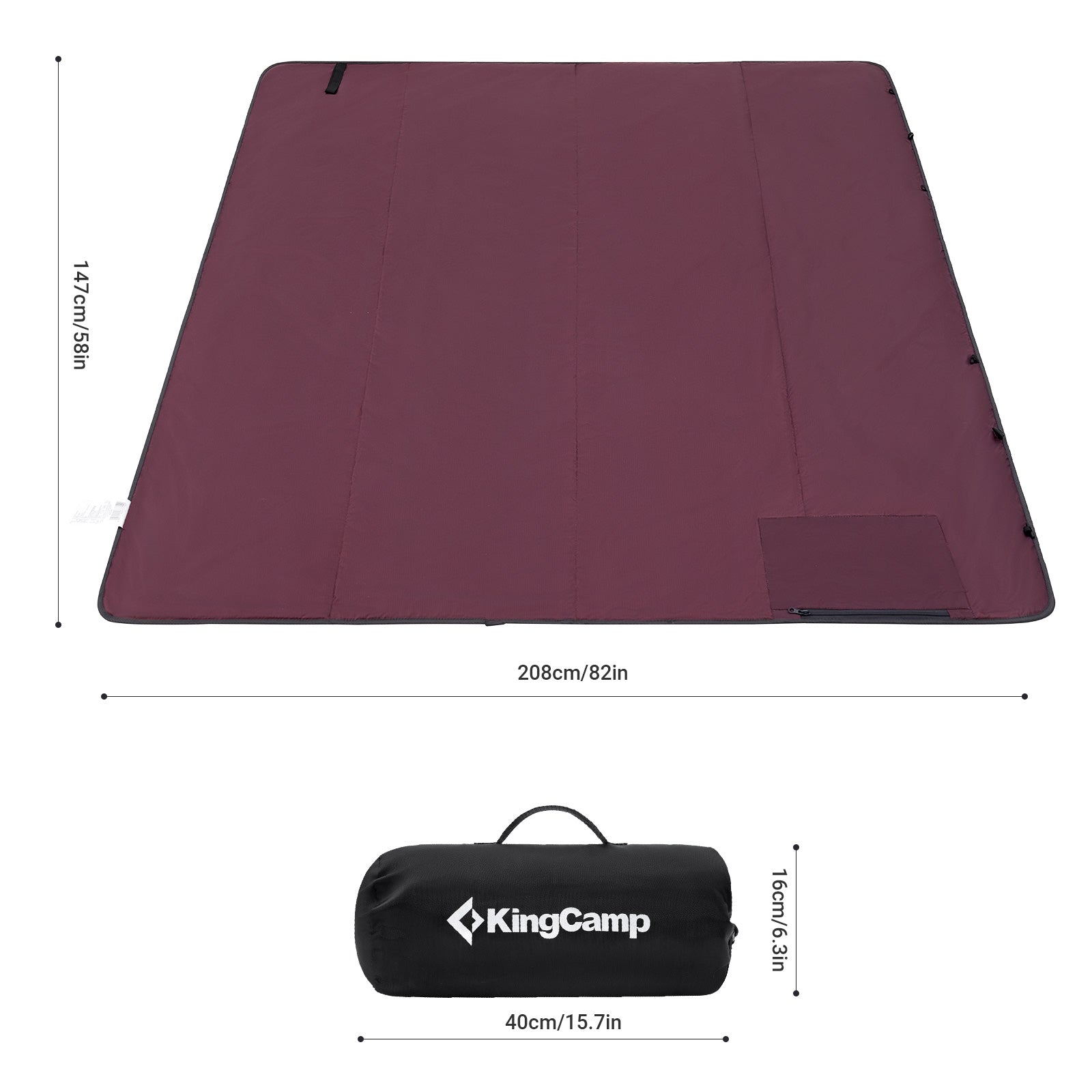 KingCamp Sandproof Waterproof  Picnic Blanket Beach Mat