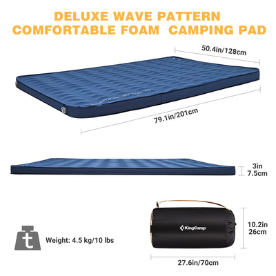 KingCamp Self-Inflating Double/Single Sleeping Mattress