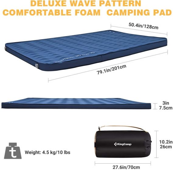 KingCamp Self-Inflating Double/Single Sleeping Mattress
