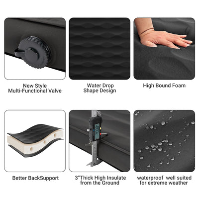 KingCamp Self-Inflating Double/Single Sleeping Mattress