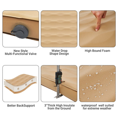 KingCamp Self-Inflating Double/Single Sleeping Mattress