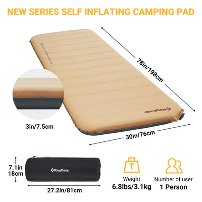 KingCamp Self Inflating Sleeping Pad Mattress