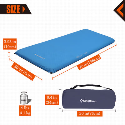 KingCamp Single Self Inflating Wide Sleeping Pad