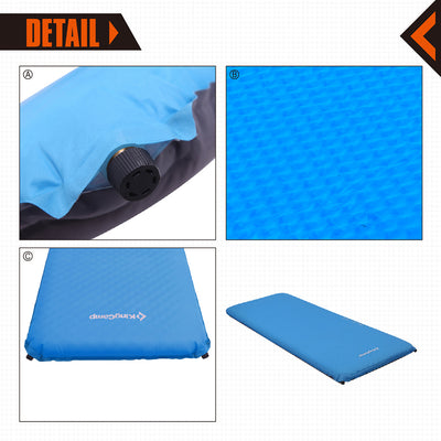 KingCamp Single Self Inflating Wide Sleeping Pad