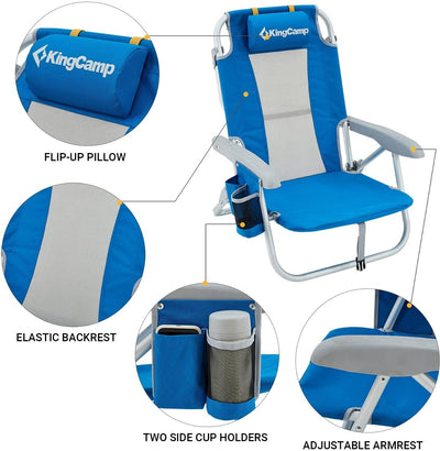 KingCamp Stable Folding Beach Chair