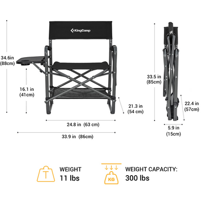 KingCamp Tall Directors Heavy Duty Chair