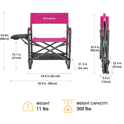 KingCamp Tall Directors Heavy Duty Chair