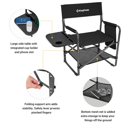 KingCamp Tall Directors Heavy Duty Chair