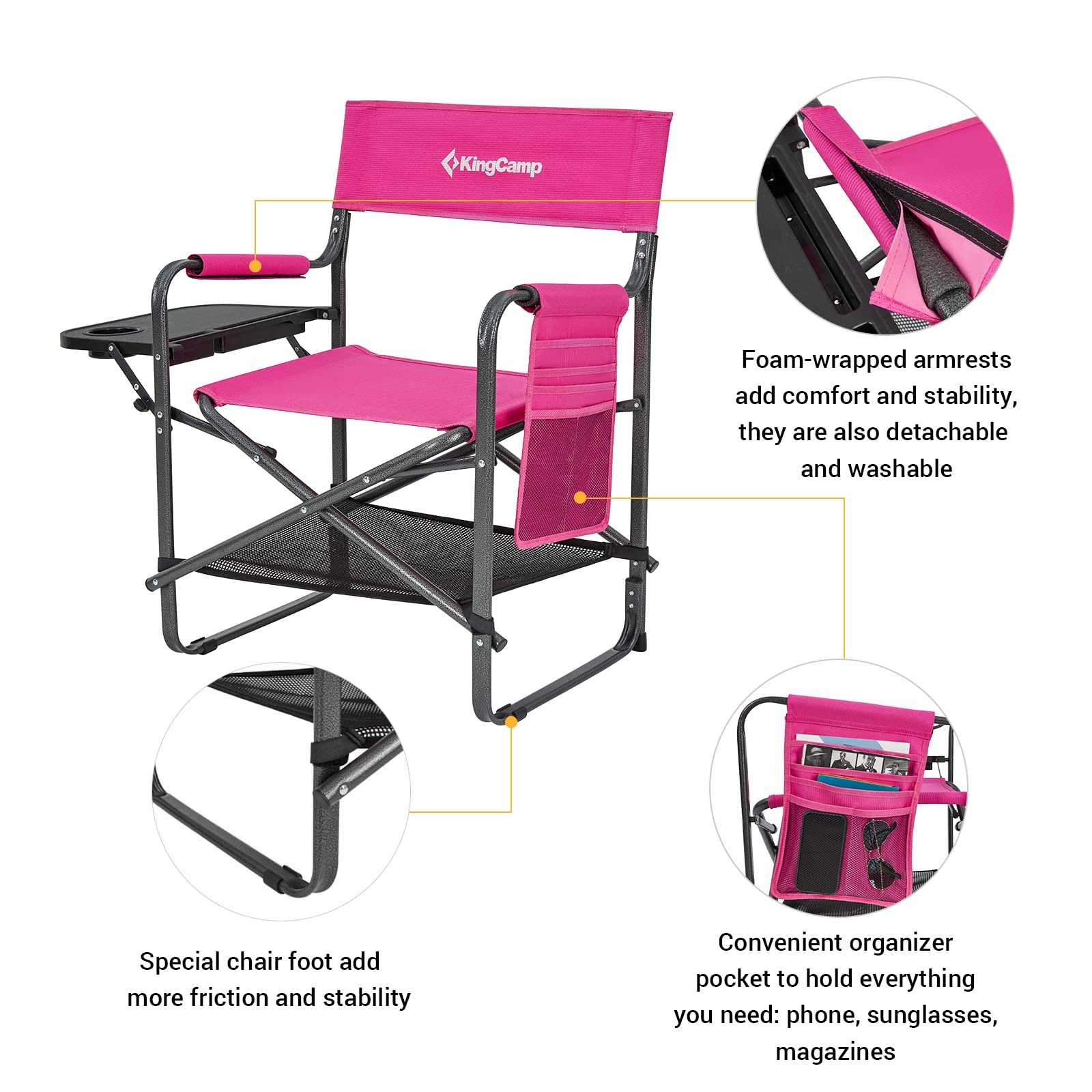 KingCamp Tall Directors Heavy Duty Chair