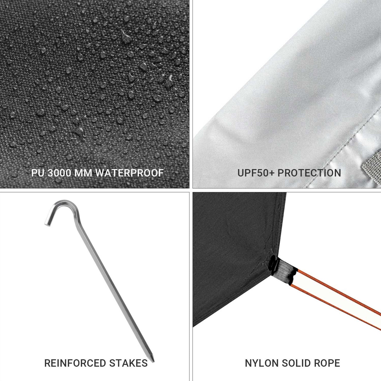 KingCamp UPF50+ Lightweight Tent Tarp Hammock Shade