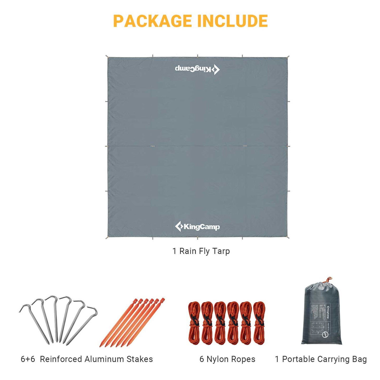 KingCamp UPF50+ Lightweight Tent Tarp Hammock Shade