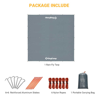 KingCamp UPF50+ Lightweight Tent Tarp Hammock Shade