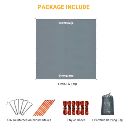 KingCamp UPF50+ Lightweight Tent Tarp Hammock Shade
