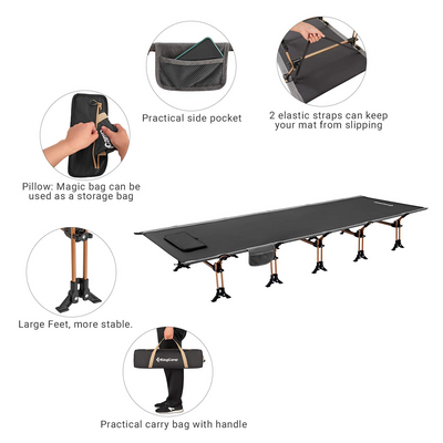 KingCamp Ultralight Compact Folding Camping Cot