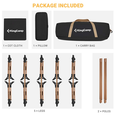 KingCamp Ultralight Compact Folding Camping Cot