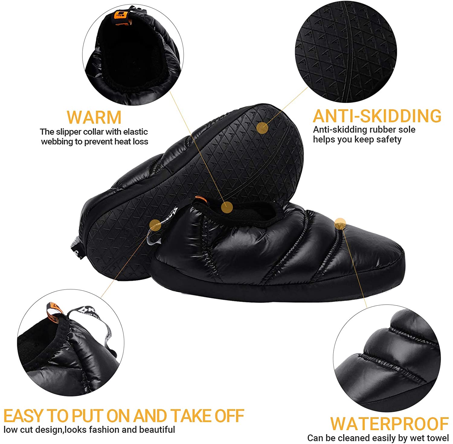 KingCamp Unisex Winter Camping Slippers