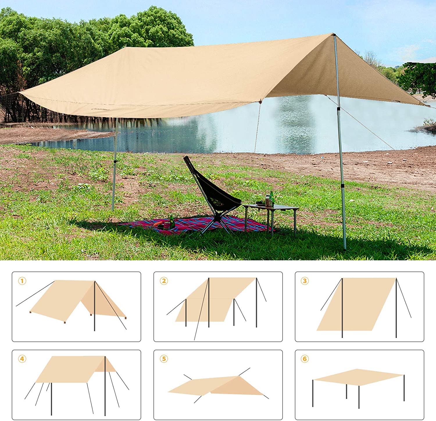 KingCamp Waterproof  Ultra-lightweight Tent Tarp