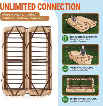 camp bed air KingCamp Oak P10 Air Mattress Frame