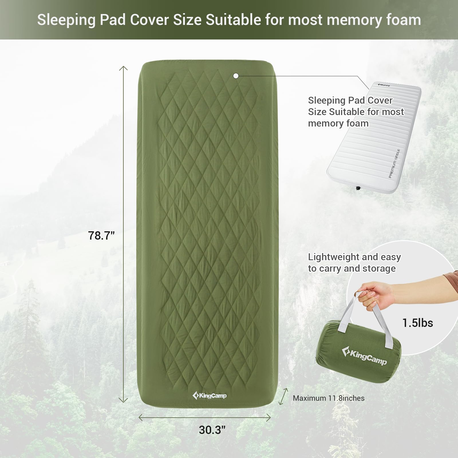 green mat cover