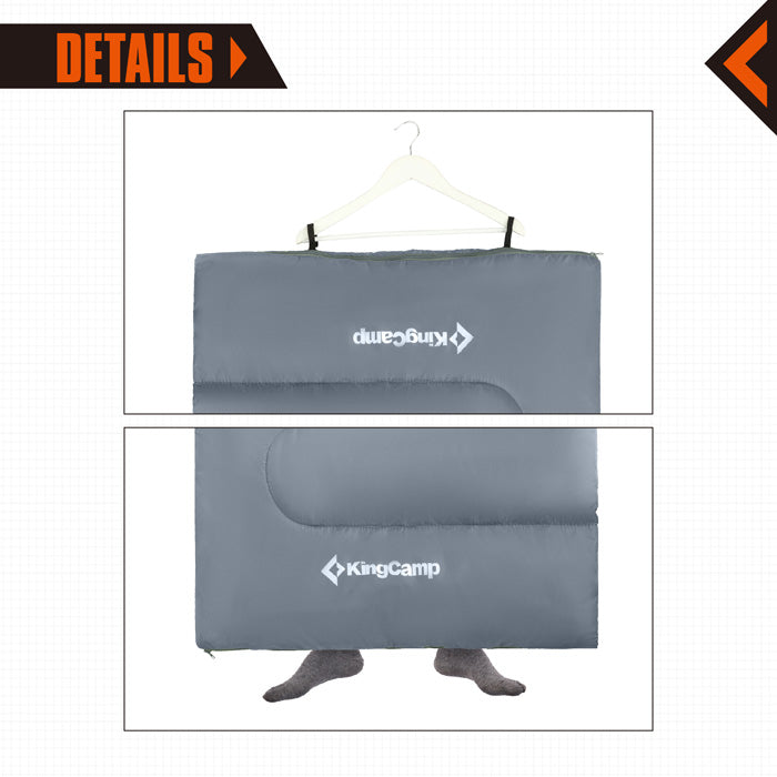 Kingcamp Joinable 3 Season Envelope Sleeping Bag